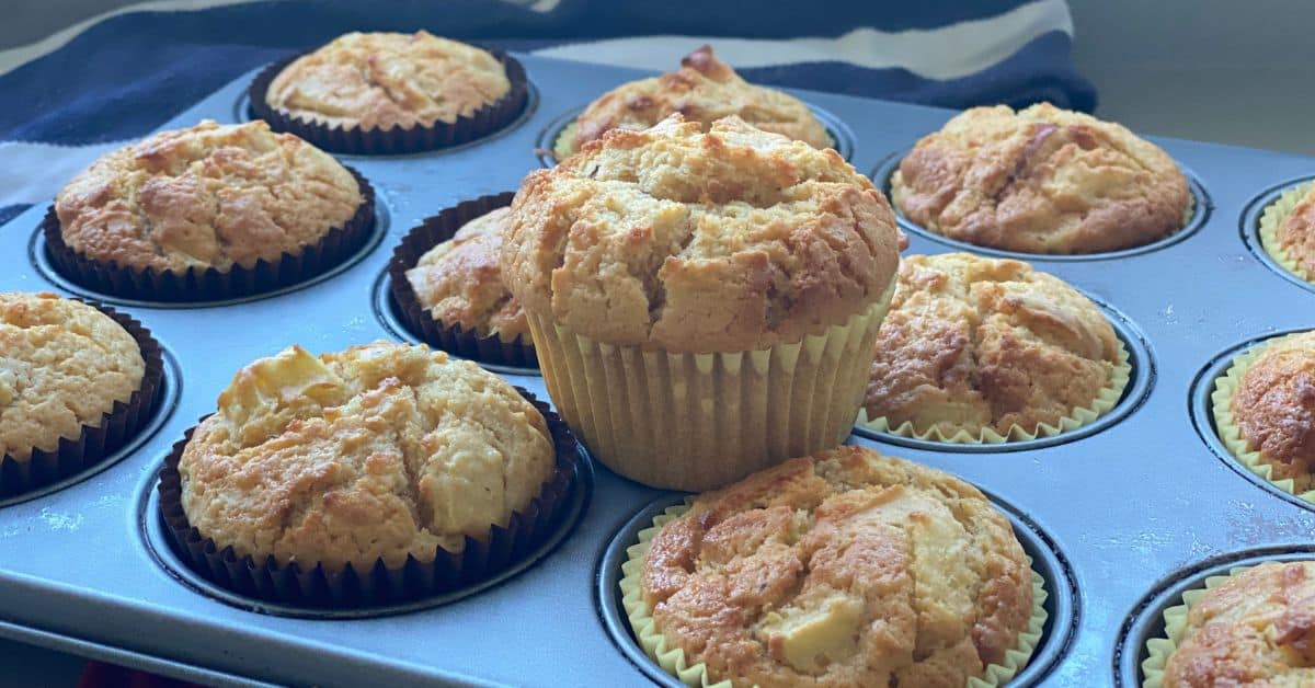 Bake the Apple Muffins in the oven.