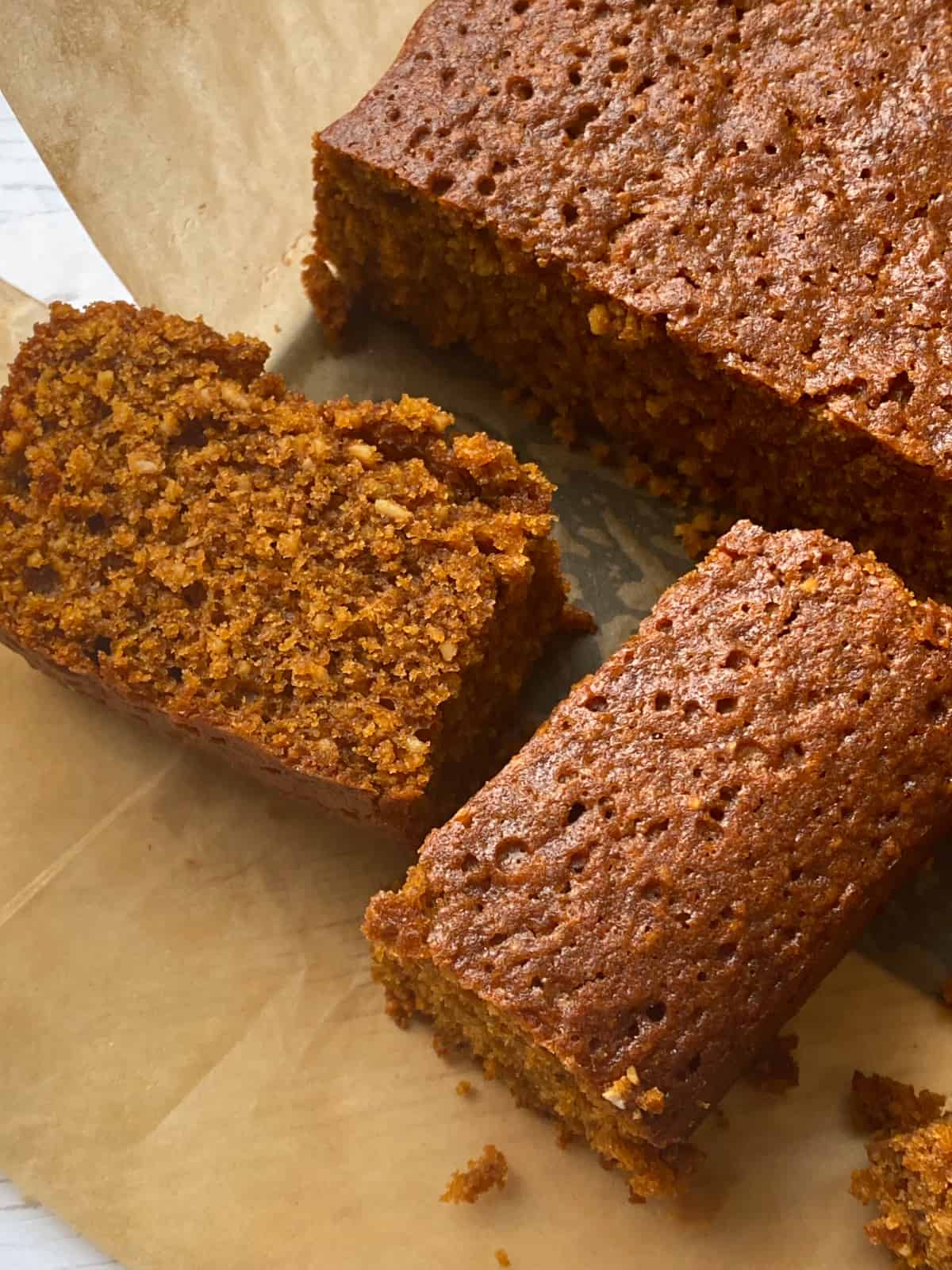 Slice the Yorkshire Parkin when completely cooled.