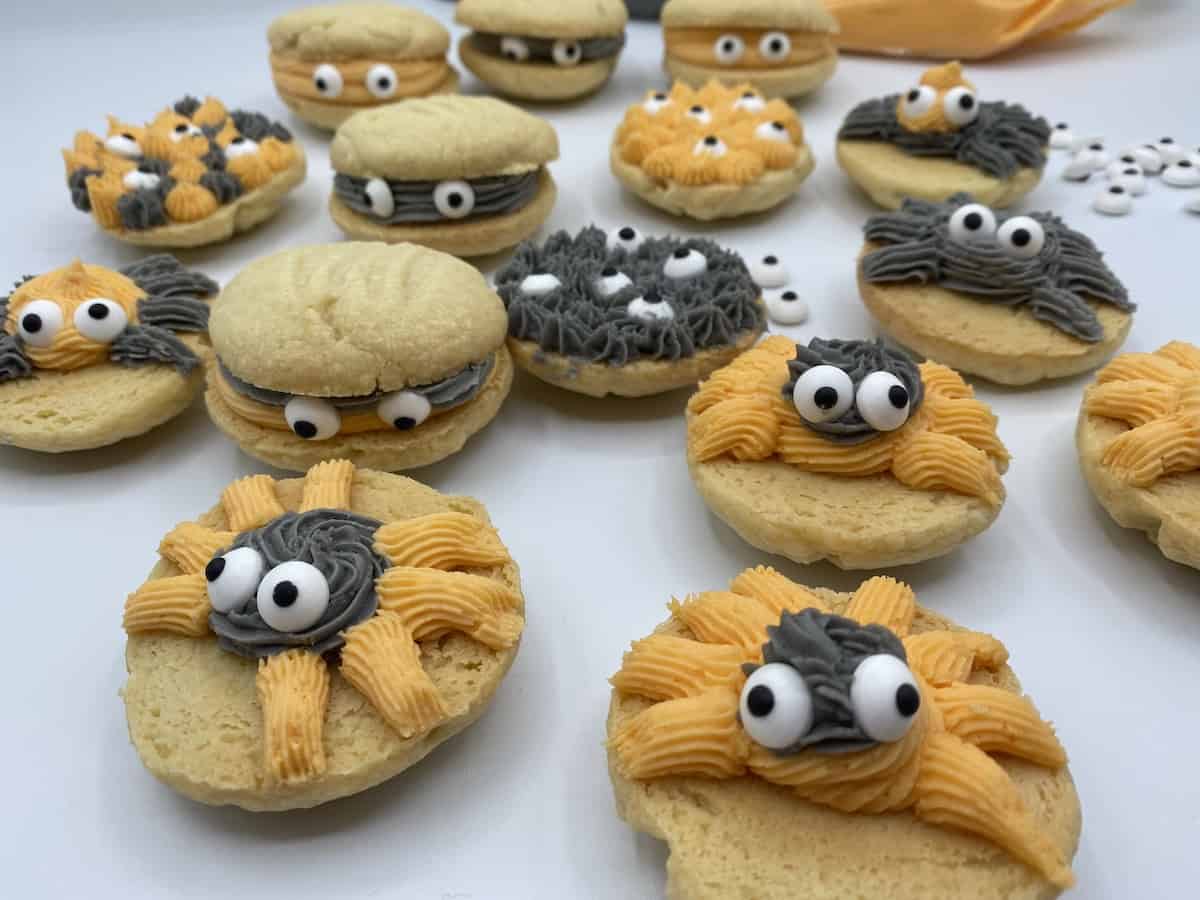 Various Halloween Cookies.
