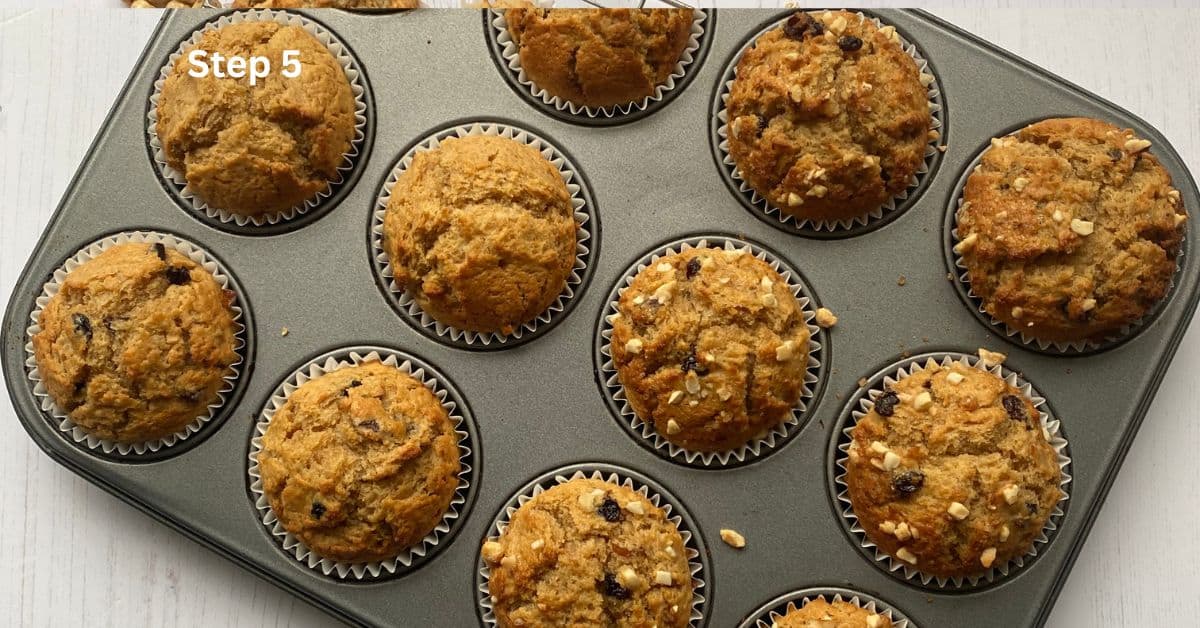 12 Baked Mincemeat Muffins.