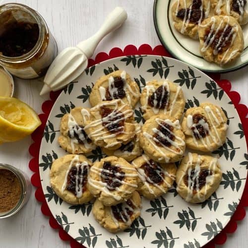 Plate of Mincemeat Cookies.