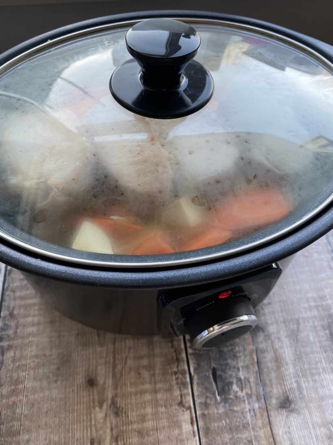 Slow Cooker Pork Tenderloin Medallions with Vegetables Tasty Bakes